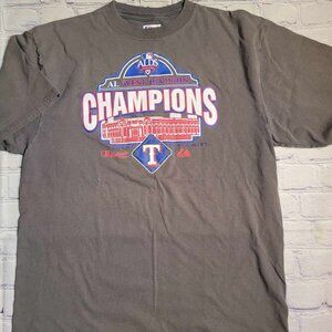 Majestic Texas Rangers 2010‎ ALDS T-Shirt Men's Large